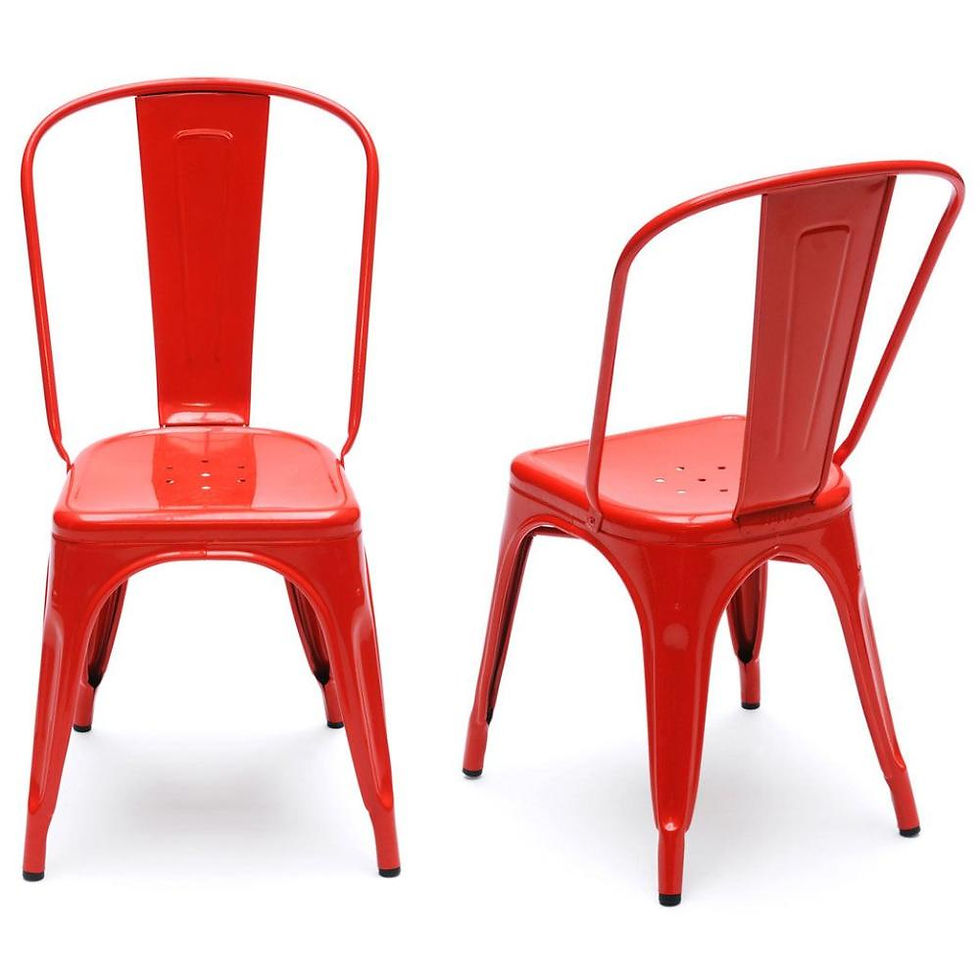Miniatura: Silla de Diseño "TOLIX" Rojo Brillante