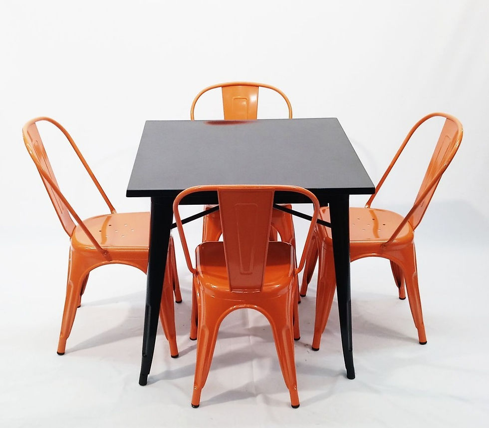 Miniatura: Silla de Diseño "TOLIX" Naranja Brillante