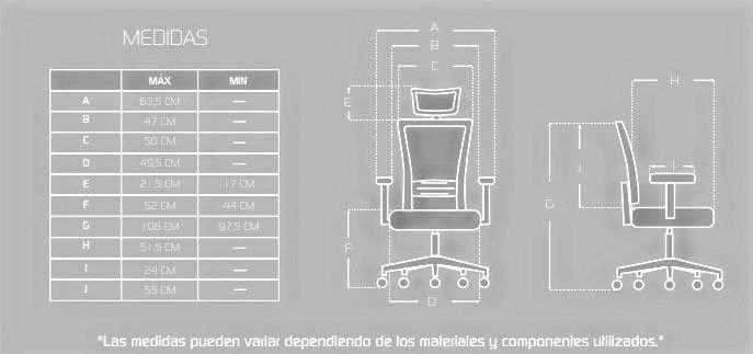 Miniatura: Sillón Gerencial Ergonómico Reclinable "ERGO BLACK" PREMIUM