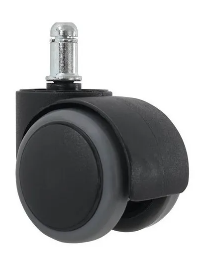 Set 5 Ruedas - Garruchas de Nylon + Goma 5cms para silla Ergonómica Giratoria