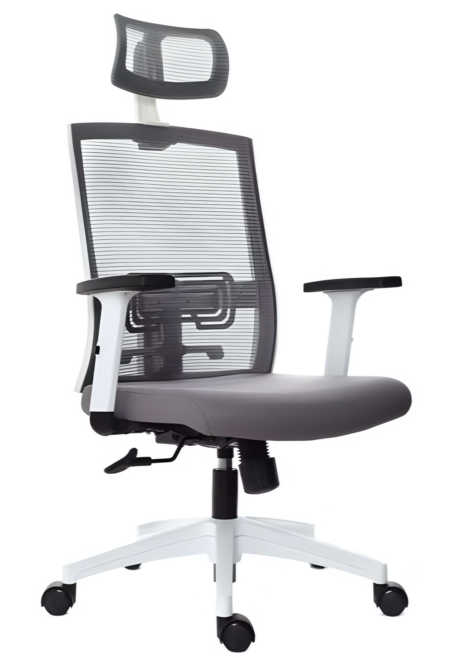 Sillón Presidente Ergonómico Reclinable 3 Bloqueos Syncro "MONK" Gama Alta Gris