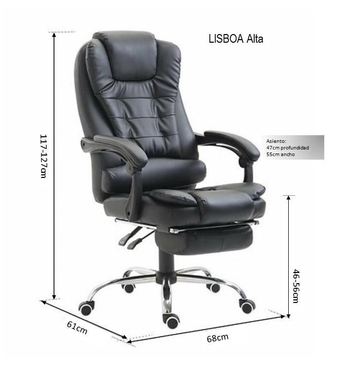 Miniatura: Sillón Gerencial Ergonómico Reclinable "LISBOA" Espaldar Alto - Café PREMIUM