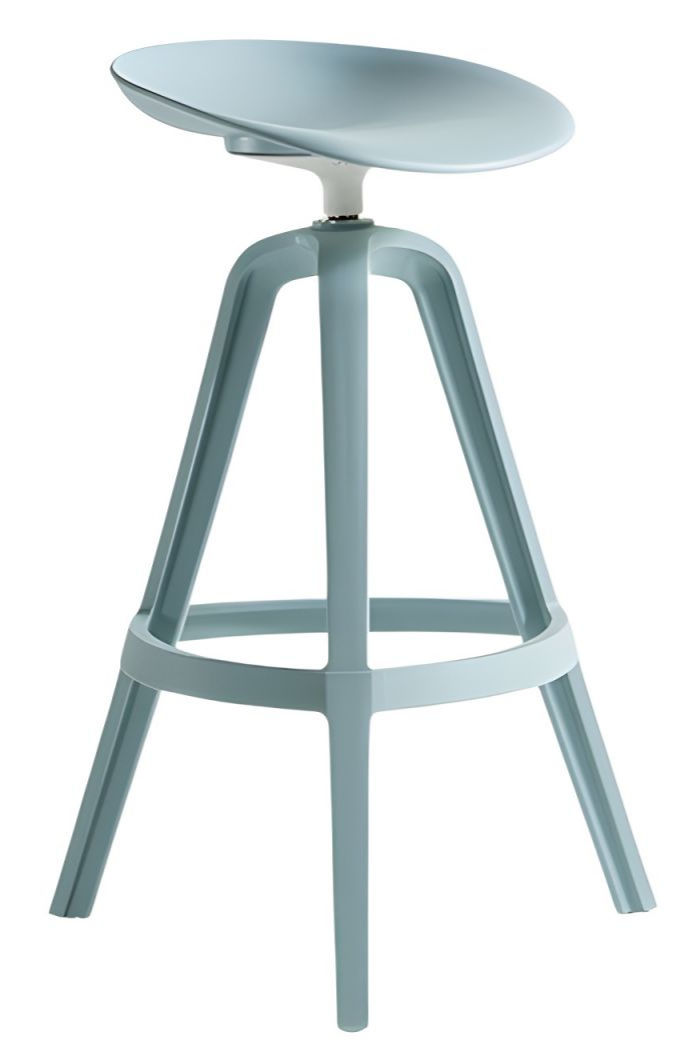 Taburete Alto Fijo "HOSHI" Celeste