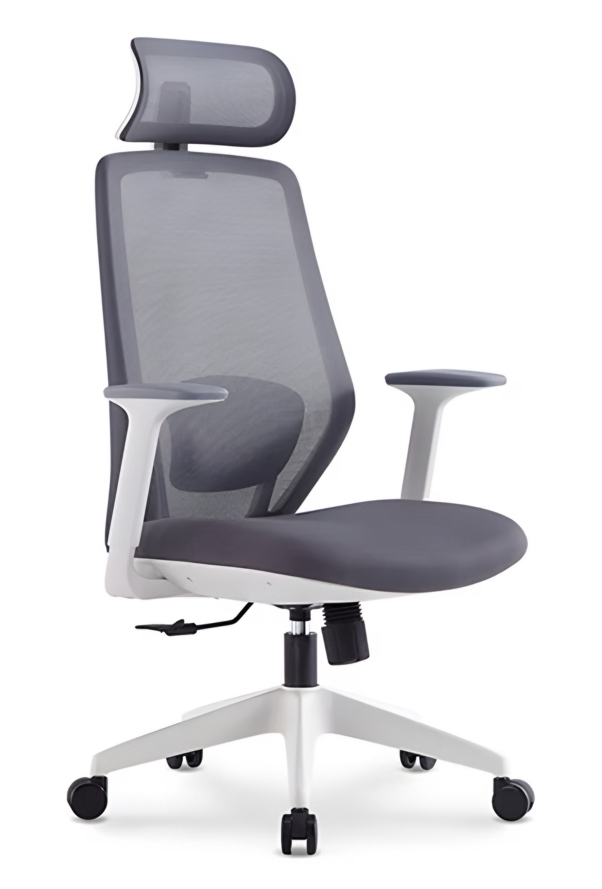 Sillón Presidente Ergonómico “TURIN" Blanco - Gris