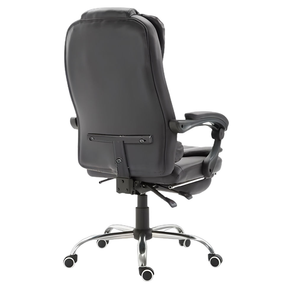 Miniatura: Sillón Ergonómico Reclinable "LISBOA" Espaldar Medio - Negro 2 Puntos Masaje