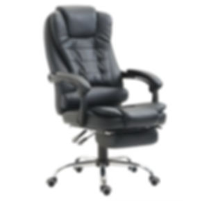 Sillón Gerencial Ergonómico Reclinable "LISBOA" Espaldar Alto - Negro PREMIUM