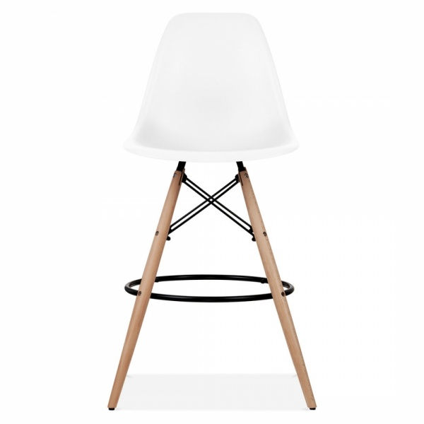 Taburete Eames Alto Blanco