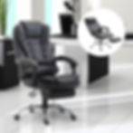 Miniatura: Sillón Gerencial Ergonómico Reclinable "LISBOA" Espaldar Alto - Negro PREMIUM