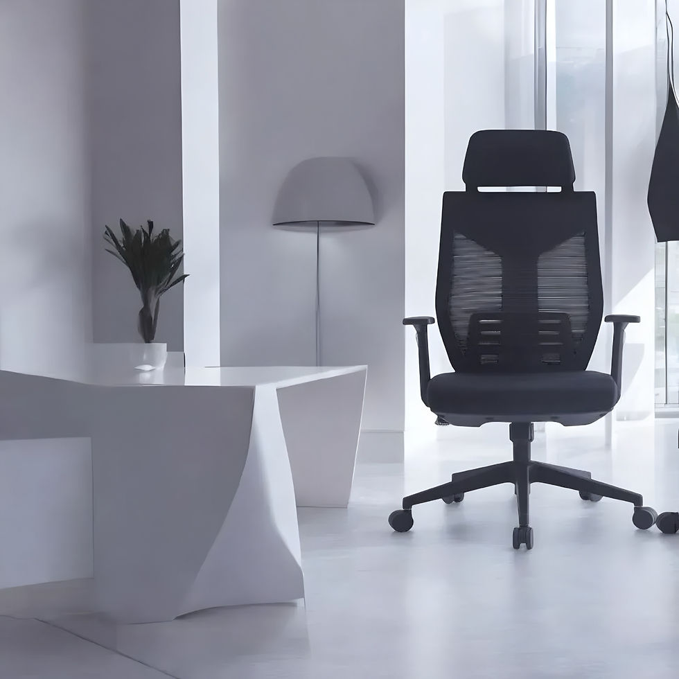 Miniatura: Sillón Gerencial Ergonómico "KALLPA" Negro Base Nylon