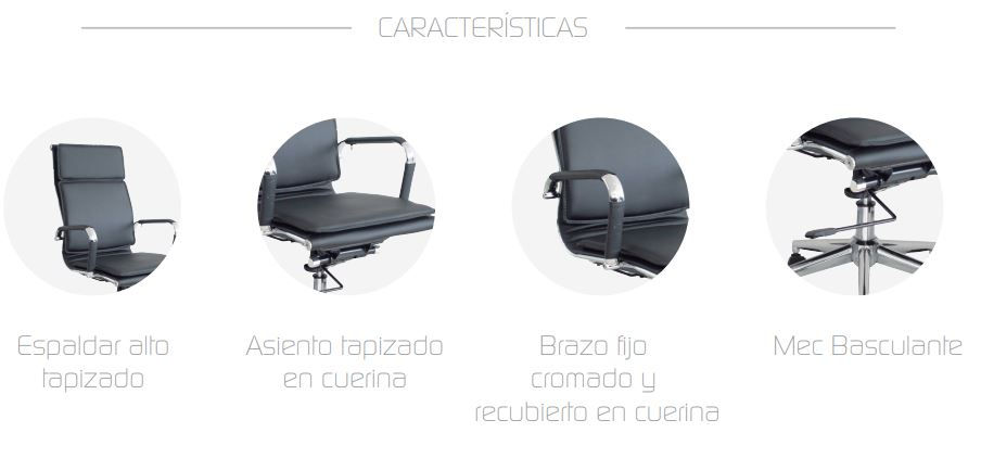 Miniatura: Sillón Ergonómico Bajo "ALEMANIA" Negro