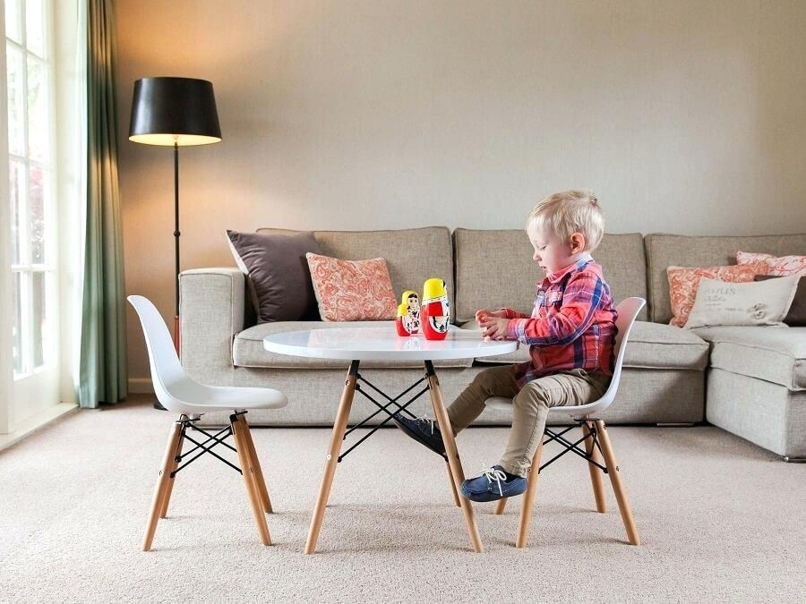 Miniatura: Mesa Eames Kids Blanco Circular
