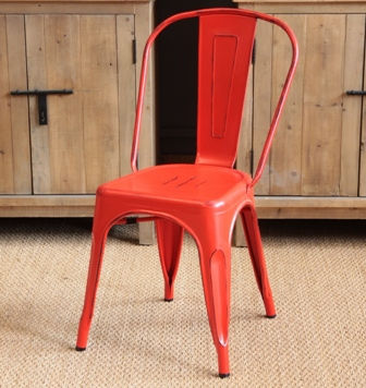 Miniatura: Silla de Diseño "TOLIX" Rojo Brillante