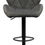 Miniatura: Taburete Giratorio "HELMUT" Tapizado Tela Gris Oscuro