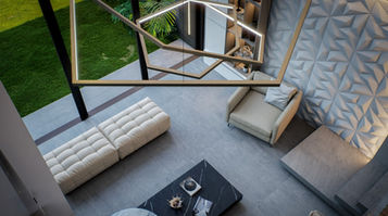 Diseño interior minimalista Sala Proyecto Residencial Beta