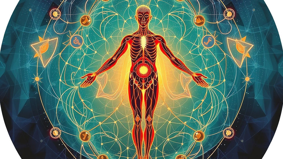 The thought created the body. The body now creates the thought. Until you break the loop at both ends, neither will fully release.
