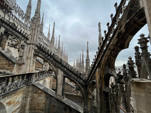 Rooftop of the Duomo in Milan, Italy