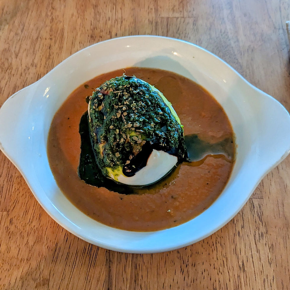 Gluten-free burrata from Limoncello