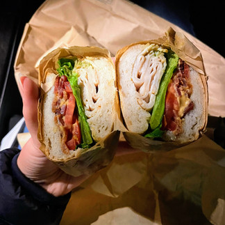 Gluten-free turkey sandwich at Pushkin's in Sacramento