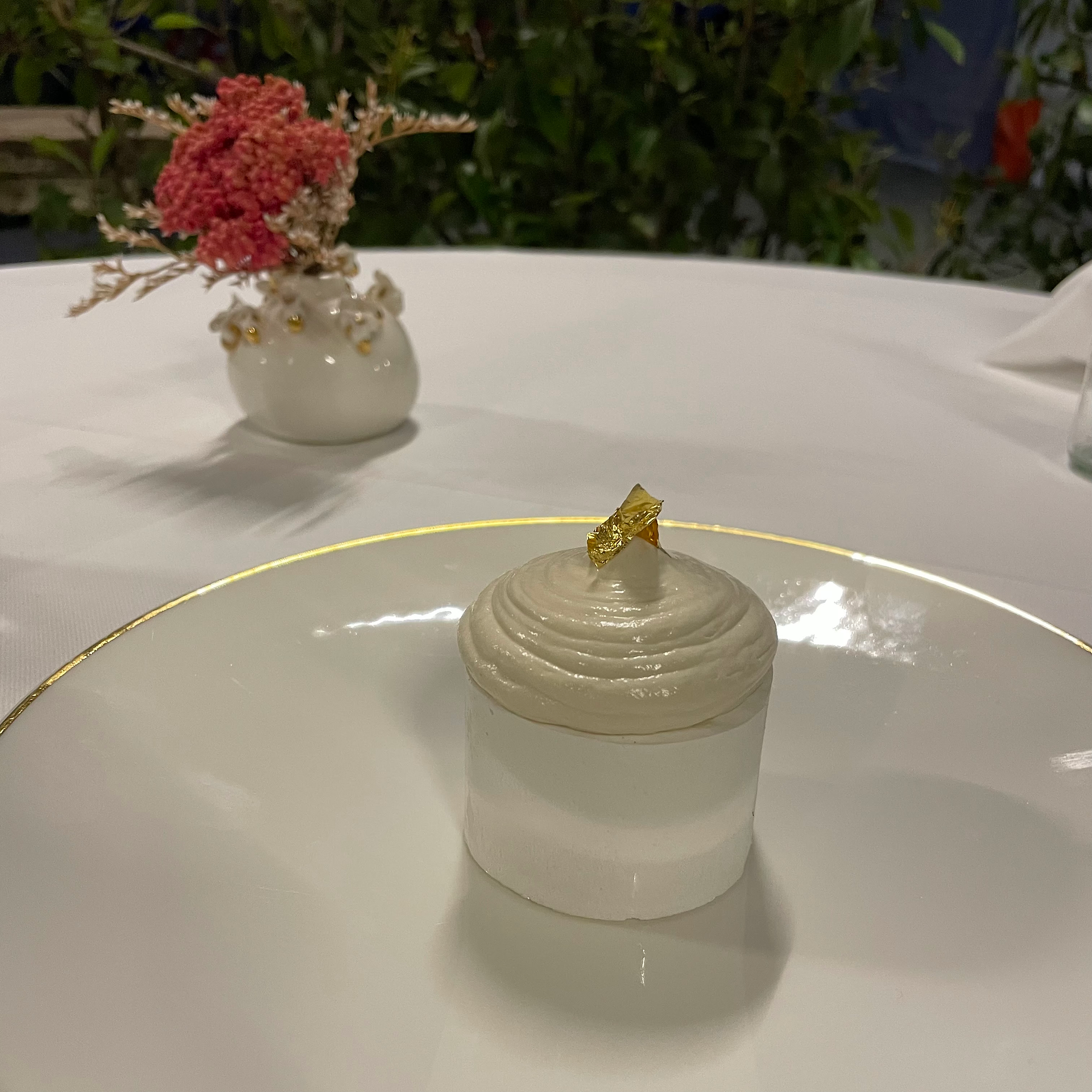 Gluten-free dessert at Ristorante Giglio in Lucca, Italy