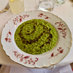 Gluten-free risotto at Ristorante Giglio in Lucca, Italy