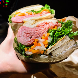 Gluten-free banh mi at Pushkin's in Sacramento