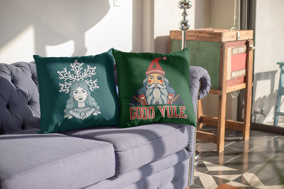 Thumbnail: Norse God Odin Yule Pillow