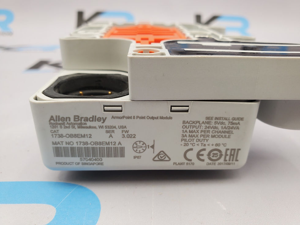 Thumbnail: Allen Bradley 1738-OB8EM12 ArmorPoint 8-Point Output Module 24VDC 1A/24VA