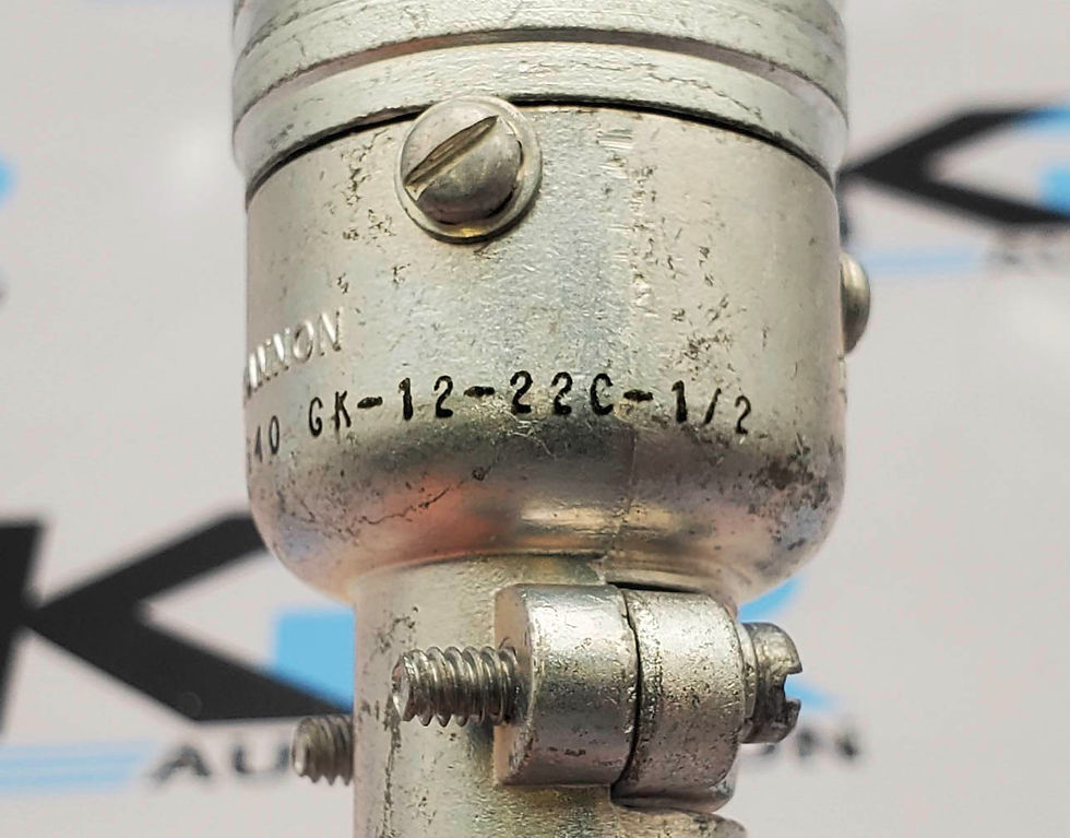 Thumbnail: ITT Cannon GK-12-22C-1/2 Connector w/ CD12L-0B-020-C0 Connector Cord