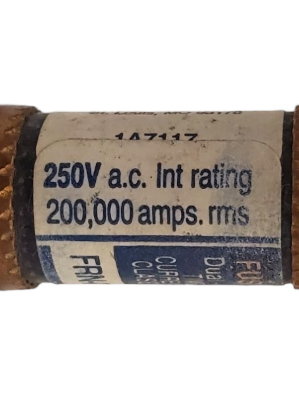 Thumbnail: NEW *LOT OF THREE* Bussmann FRN-R-1/4 Fusetron Time Delay Dual Element Fuse 1/4A