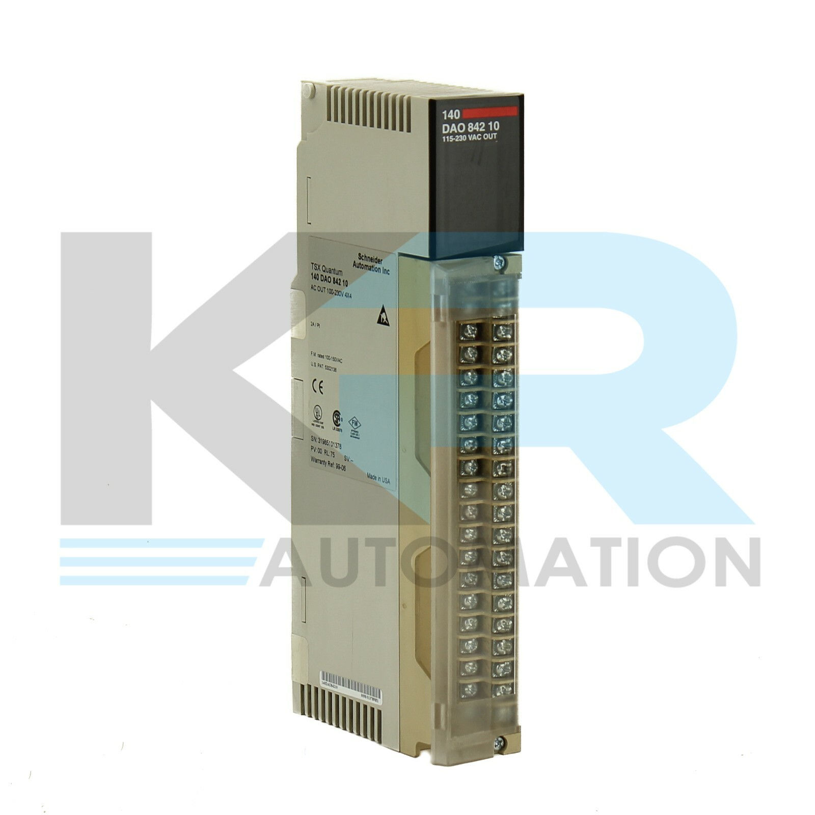 Schneider Automation 140DAO84210 TSX Quantum AC Output Module 100-230V 4x4 24PT