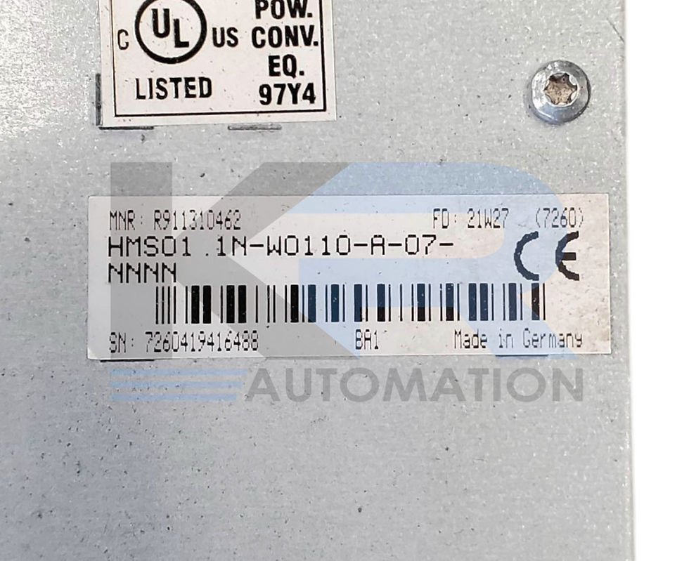 Thumbnail: Rexroth HMS01.1N-W0110-A-07-NNNN Indramat Servo Drive Inverter 750V 80A