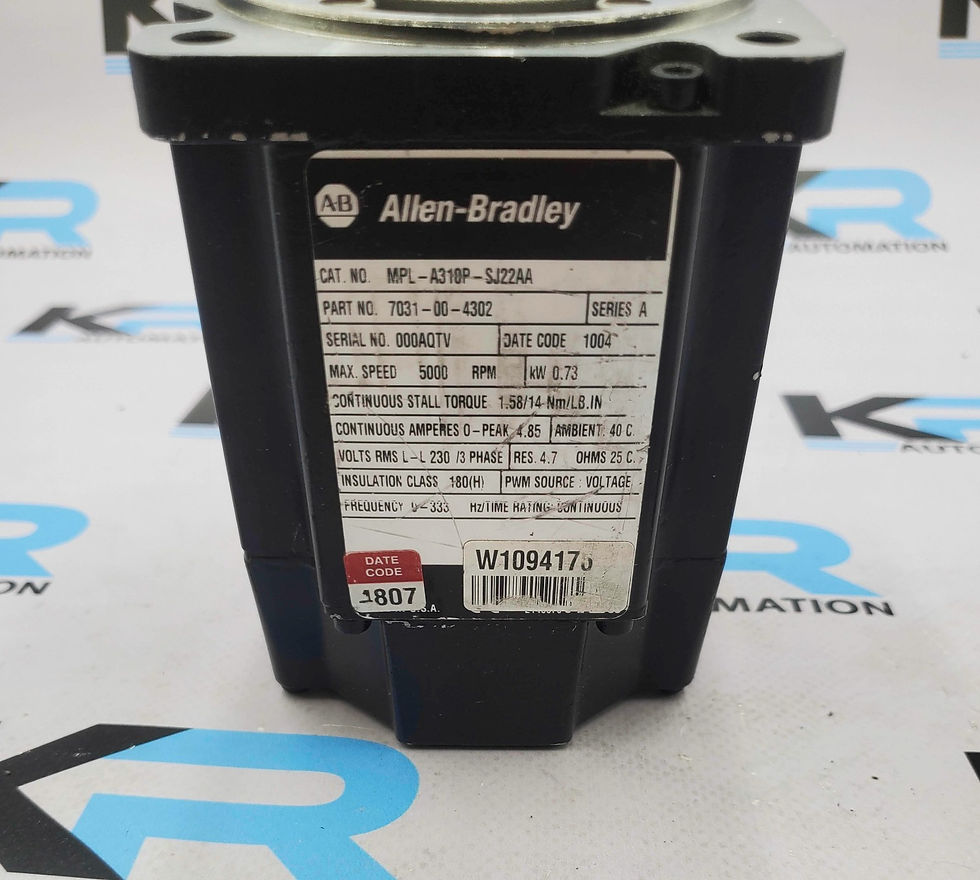 Thumbnail: Allen Bradley MPL-A310P-SJ22AA Servo Motor 3Ph 230V 0.73kW 5000RPM