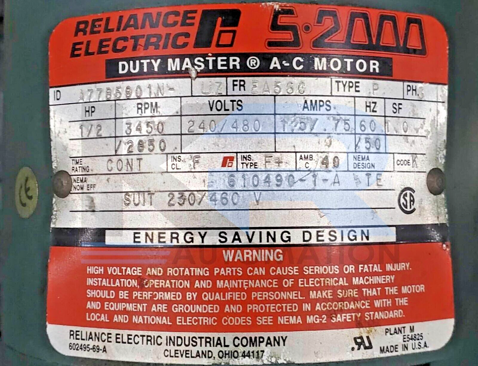 Thumbnail: Reliance RPM III DC Motor 500V 30HP 2300RPM 52A DP LC2113ATZ