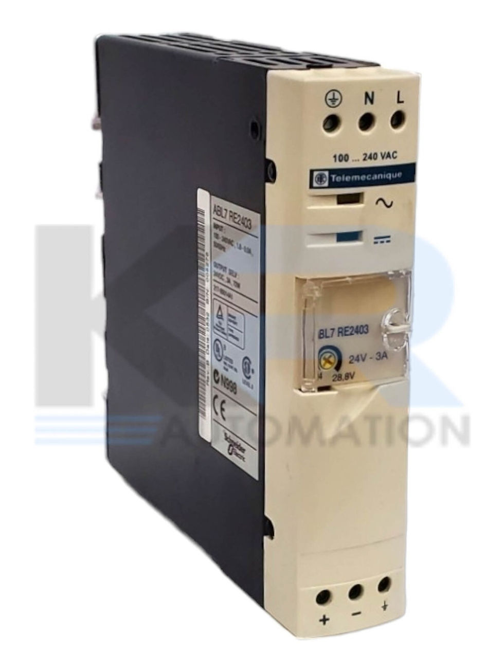 Telemecanique ABL7 RE2403 Regulated Switch Power Supply 240VAC 1Ph/2Ph 72W