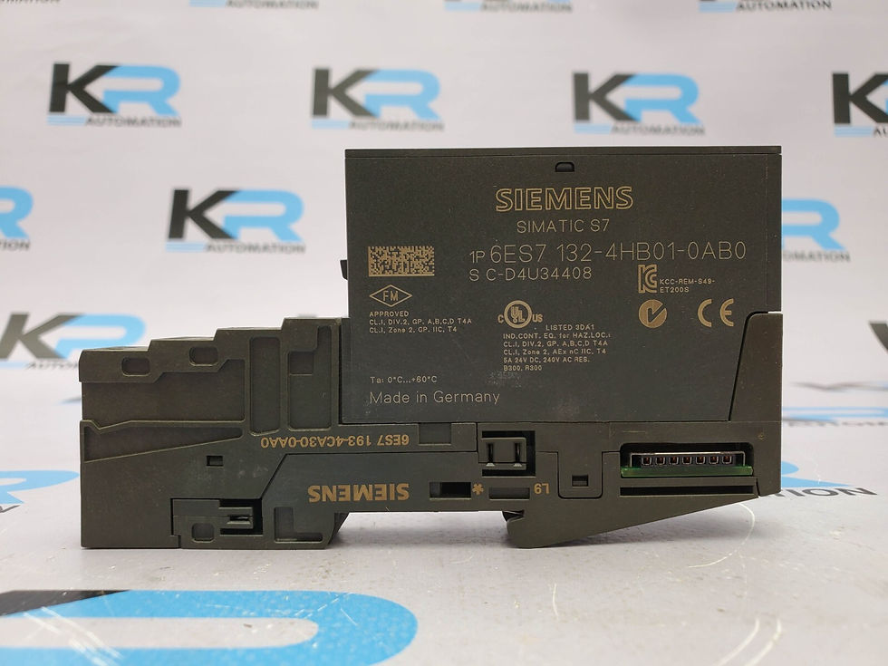 Thumbnail: Siemens 6ES7 132-4HB01-0AB0 Simatic S7 W/ 6ES7 193-4CA30-0AA0 Base