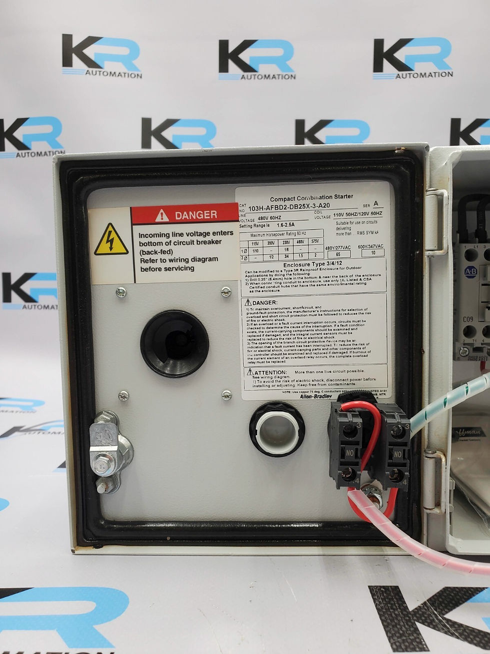 Thumbnail: Allen Bradley 103H-AFBD2-DB25X-3-A20 Compact Combination Starter 480V 1.6-2.5A