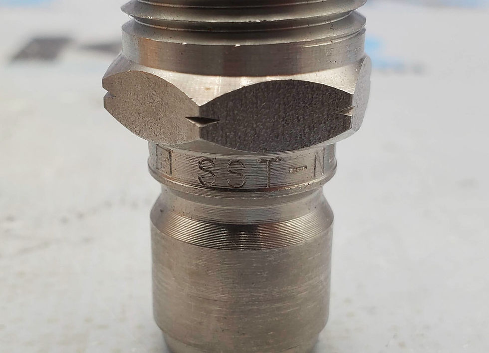 Thumbnail: NEW Parker SST-N4M Non-Valved Nipply Coupling 1/2" Dia 2" OAL (Pack Of 5)
