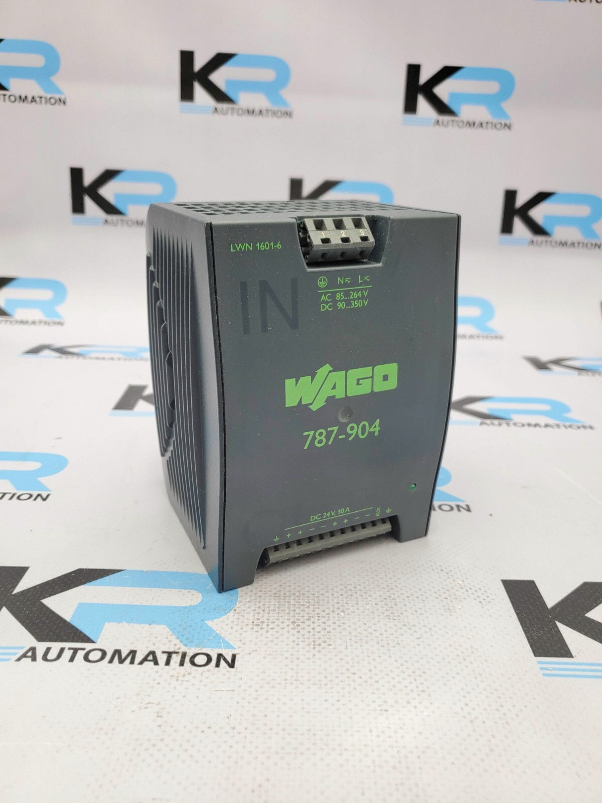 Wago LWN 1601-6C1 787-904 Din-Rail Power Supply 264VAC/350VDC Input 24VDC Output