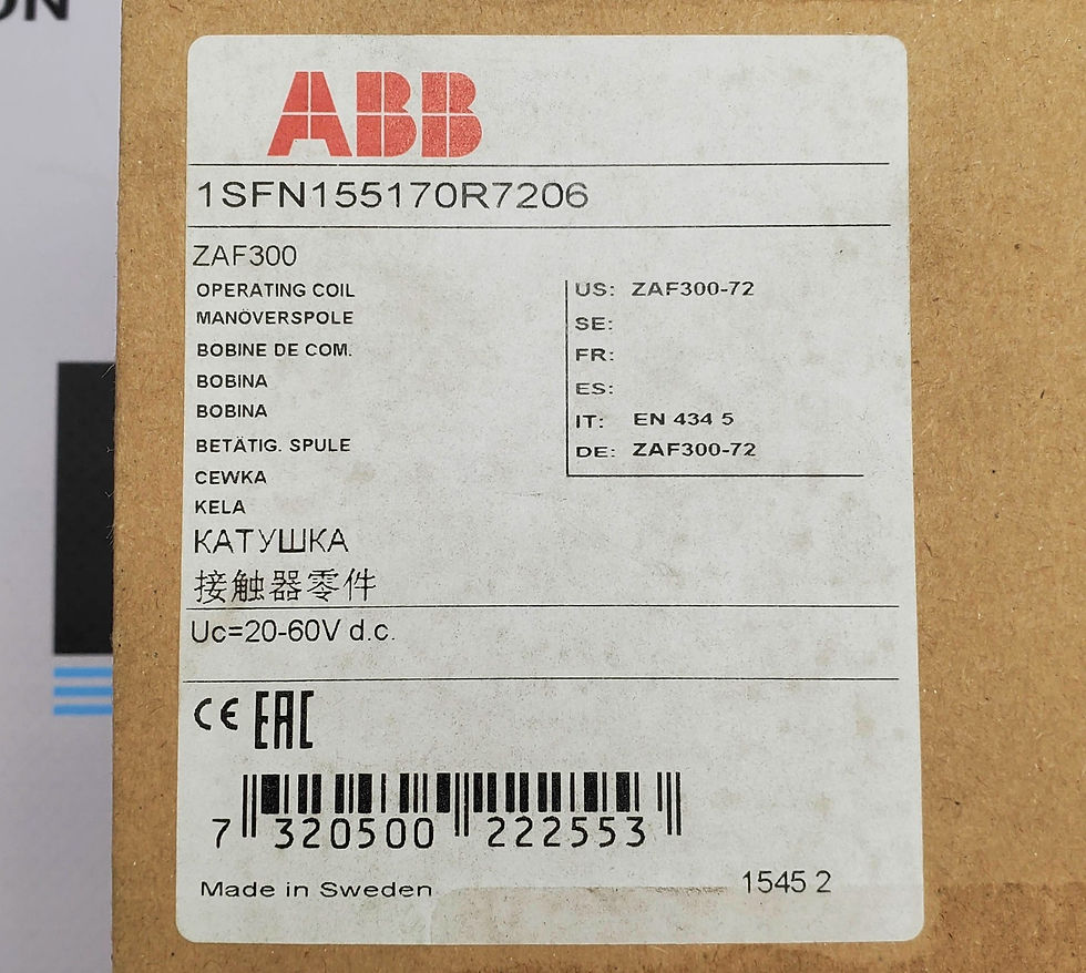Thumbnail: ABB ZAF300-72 Contactor Coil Assembly 60V