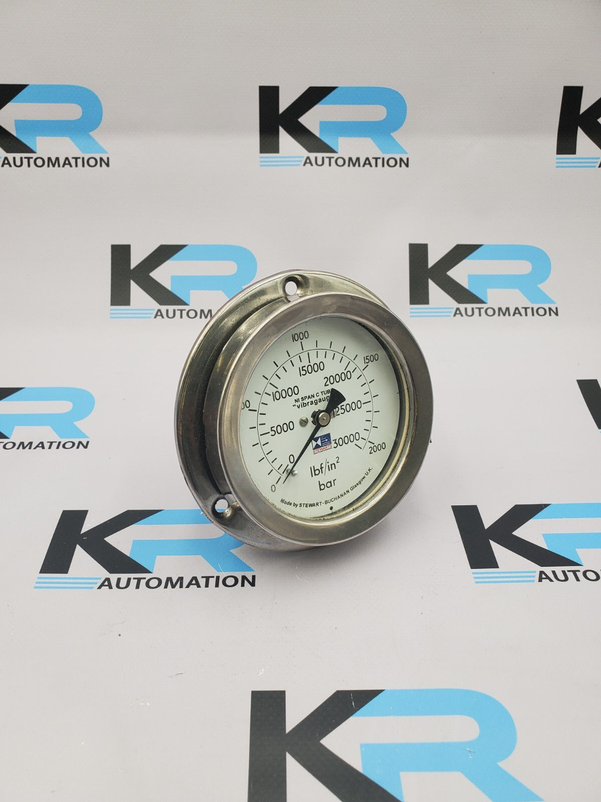 Stewarts Buchanan Back Mounted Vibragauge 0-30000 IBF/in2 0-2000Bar
