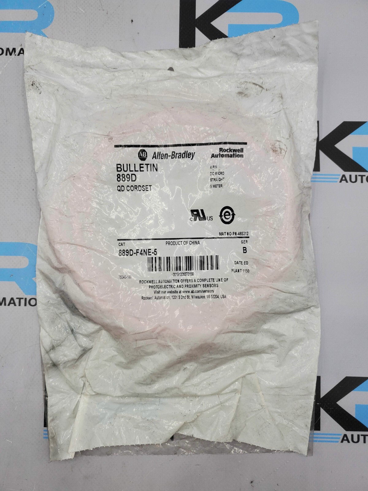 *Lot Of 2* Allen Bradley 889D-F4NE Bulletin 889D QD Cordset