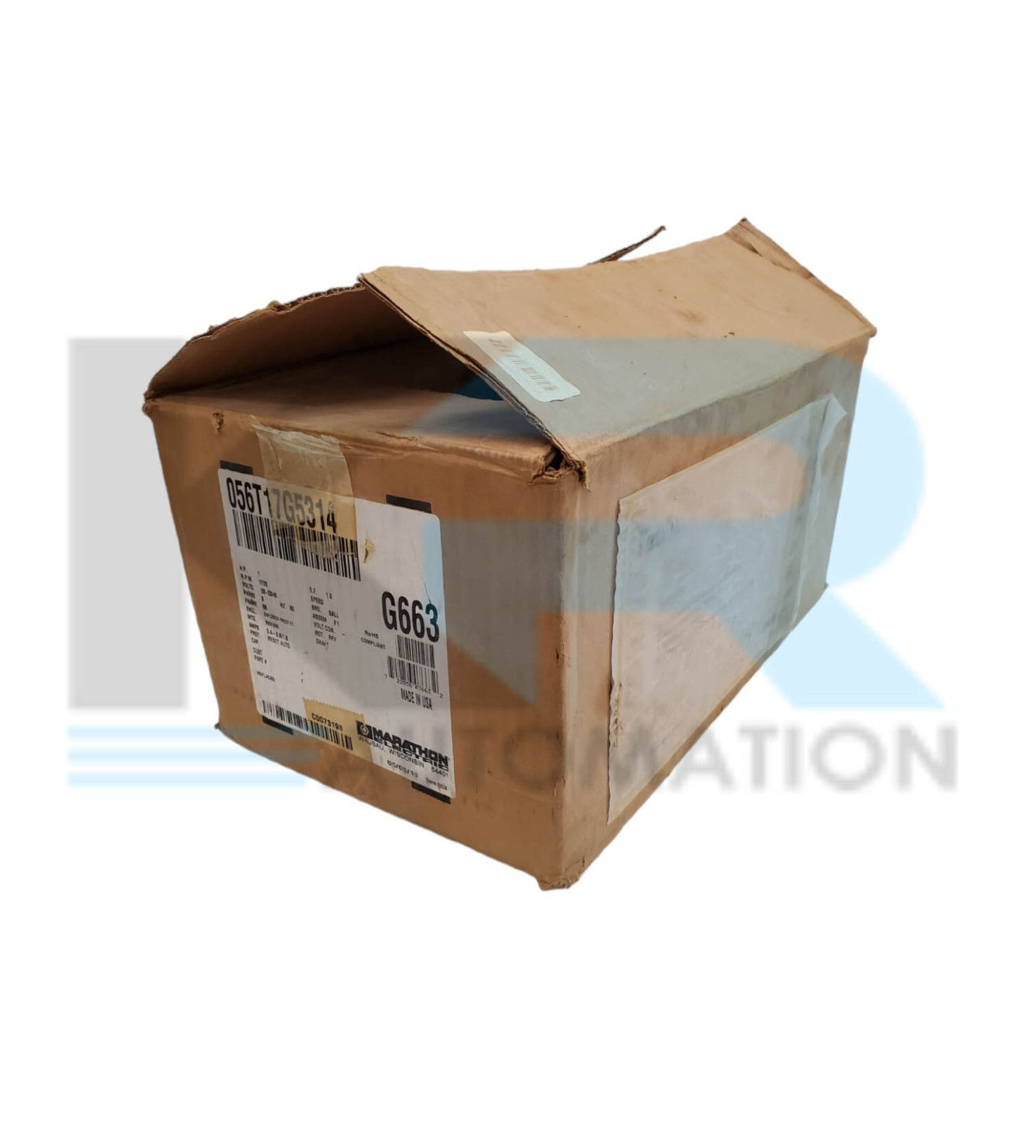 NEW Marathon Electric 056T17G5314 3-Phase 1HP Motor 1725RPM 208V/460V 60Hz