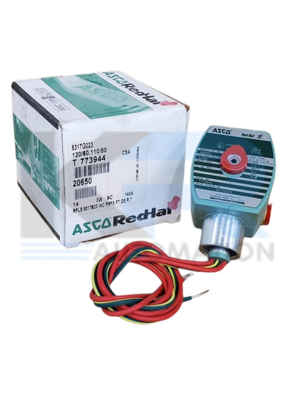 Thumbnail: NEW ASCO 8317G023 RedHat Quick Exhaust Solenoid 3-Way Valve 110/120VAC 1/4"