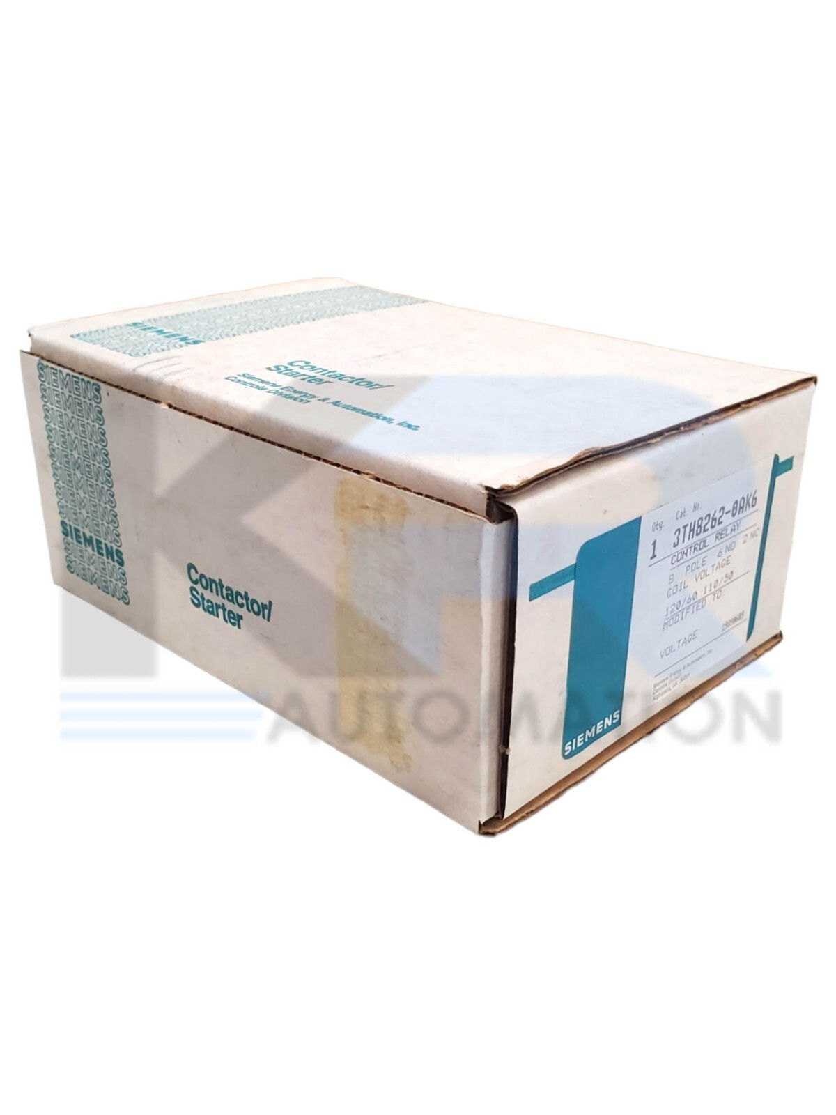 NEW Siemens 3TH8262-0AK6 Control Relay 8-Pole 110-120VAC 8-Pole