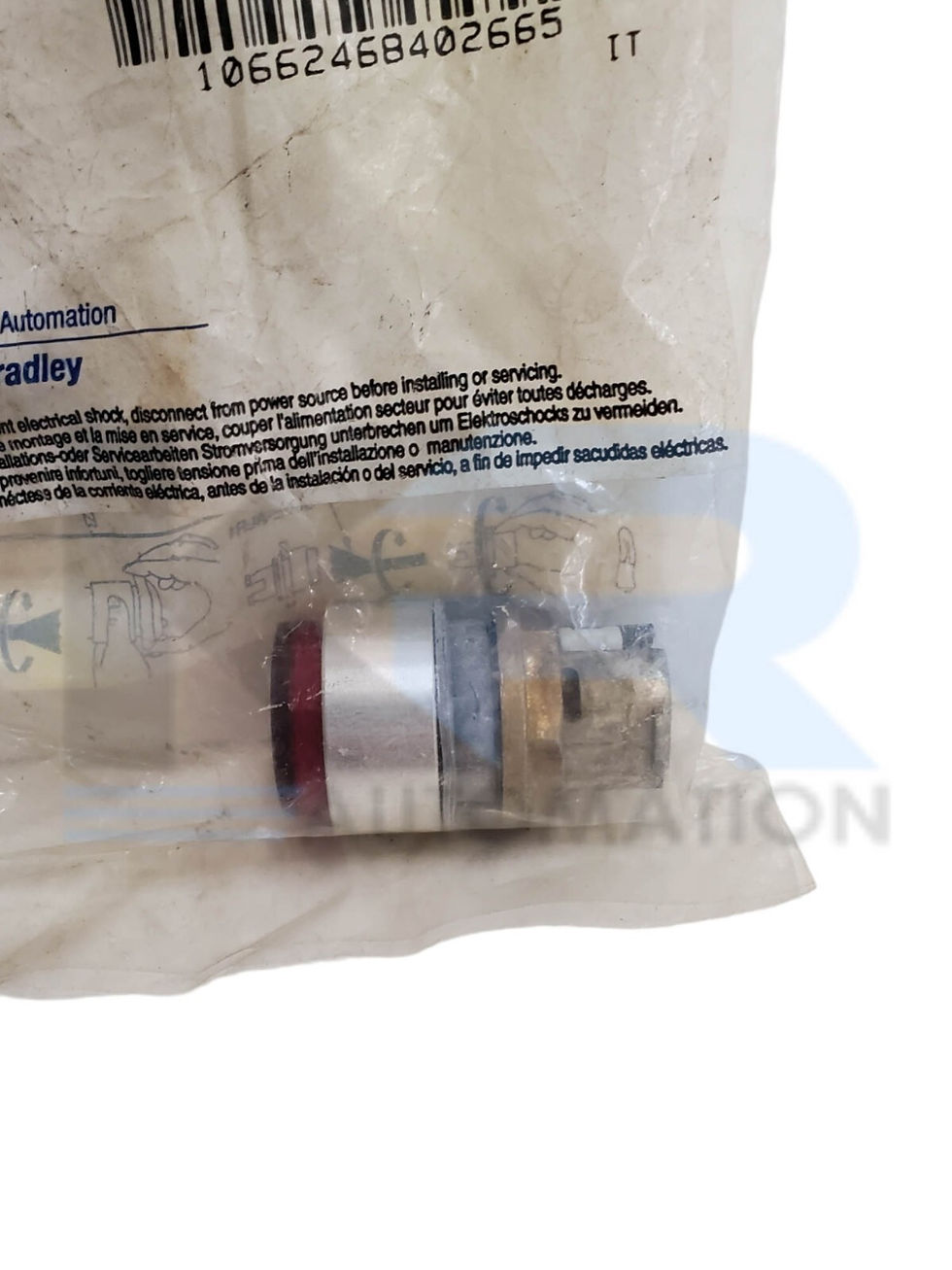 Thumbnail: NEW SEALED Allen Bradley 800EM-LE4 /A Illuminated Extended Button