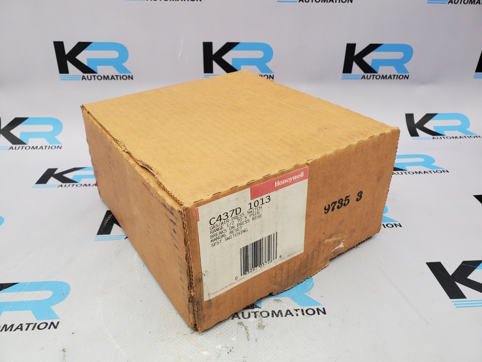 NEW Honeywell C437D 1013 Gas/Air Pressure Switch 1/2-5PSIG W/ Maual Reset