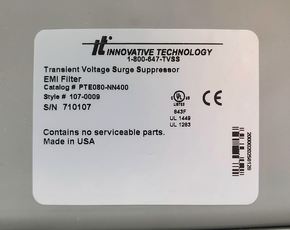 Thumbnail: Innovative Technology PTE080-NN400 Voltage Surge Suppressor 3P 480V 50/60Hz