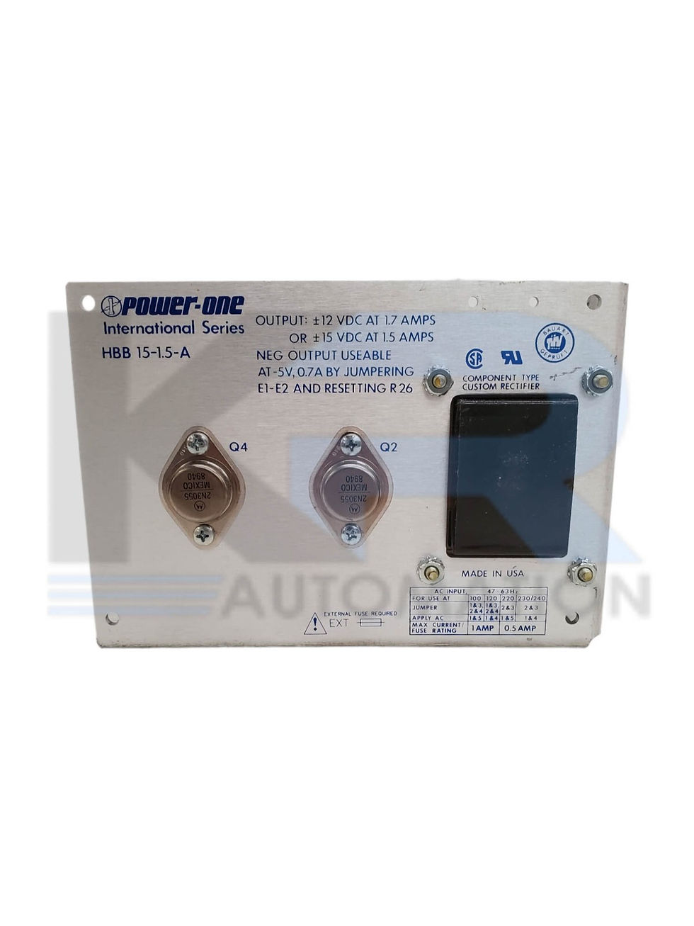Thumbnail: PowerOne HBB 15-1.5-A International Series Power Supply 1.5 A 240VAC 50/60Hz