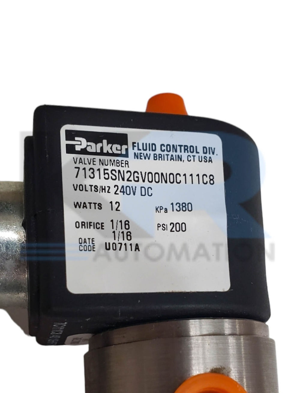Thumbnail: NEW Parker 71315SN2GV00N0C111C8 Direct Acting Solenoid Valve 1/16 Orifice