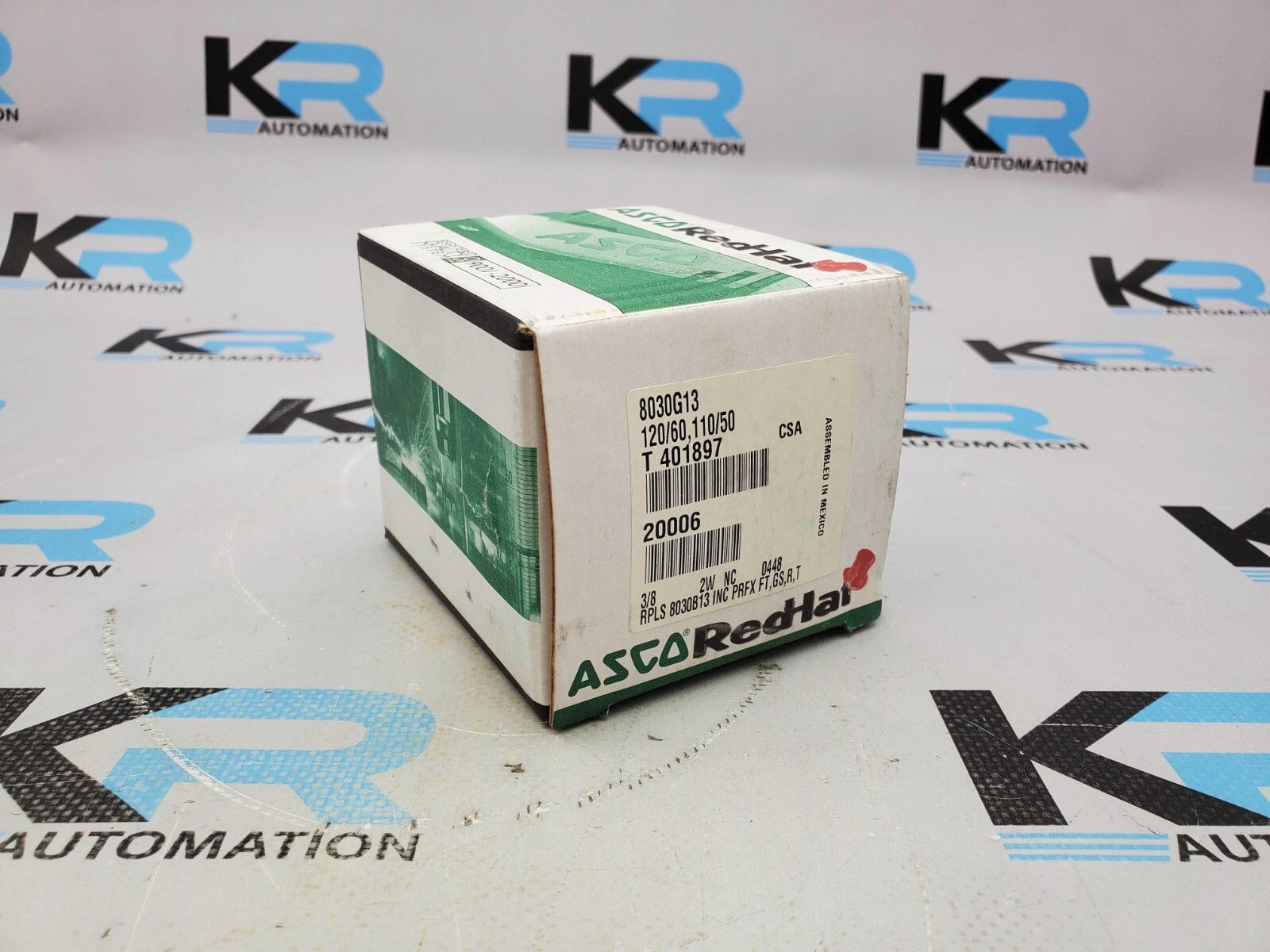 NEW Asco 8030G13 Red-Hat Shut-Off Valve 2-Way 3/8" NPT  15PSI